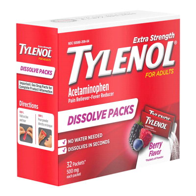 ANTI DOULEUR | TYLENOL EXTRA STRENGTH DISSOLVABLE | 500MG