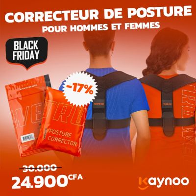 Correcteur de posture pour hommes et femmes - Orthèse supérieure réglable pour la clavicule pour soutenir le cou, le dos et les épaules (ajustement universel, brevet de conception américain)