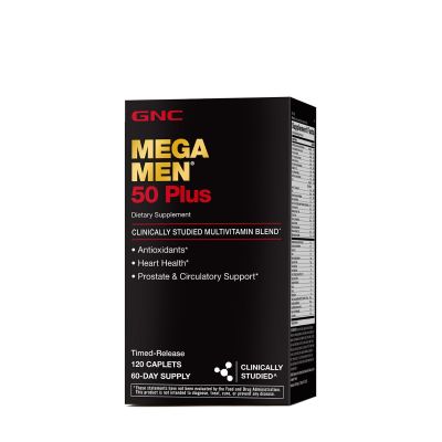 GNC MEGA MEN 50 PLUS | 120 TABLETS COMPLEMENT ALIMENTAIRES