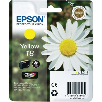 CARTOUCHE EPSON 18 JAUNE