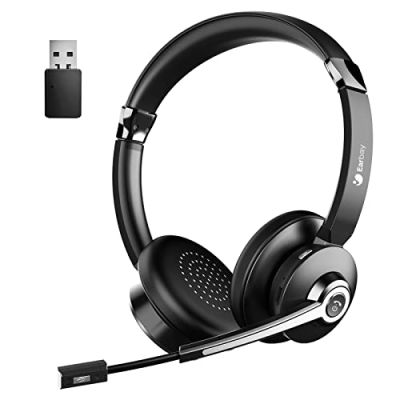 Casque Bluetooth, casque sans fil avec microphone antibruit