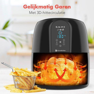 FRITEUSE DECAKILA A AIR DIGITAL 2 PIECES 2,2L |NOIR KEEC035B