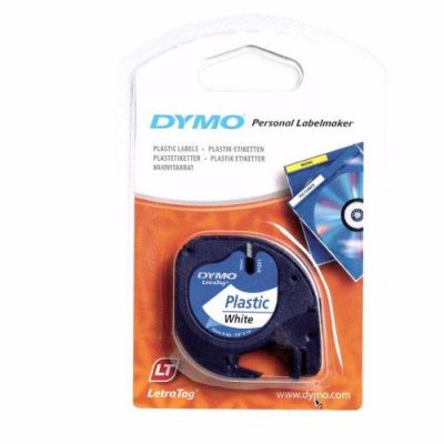RECHARGE ÉTIQUETEUSE DYMO LETRATAG COULEUR BLANCHE