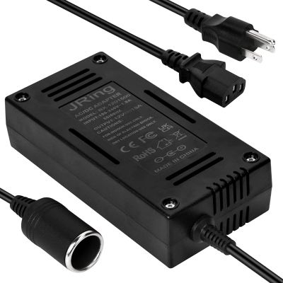 AC to DC Converter 15A 110-220V 12V Power Adapter for Car Cigarette Lighter Socket for Tire Inflator