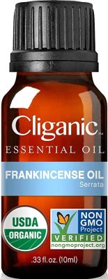 HUILE ESSENTIELLE FRANKINCENSE|CLIGANIC USDA ORGANIC|100% D'HUILE FRANKINCENSE BIOLOGIQUE PURE