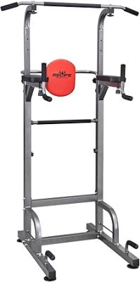 RELIFE |Chaise Romaine Musculation Power Tower Barre Traction Dips Entraînement Fitness Multifonction Domicile Pull Ups