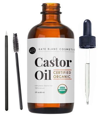 Huile de Ricin BIO (60 ml) | CASTOR OIL | Stimule la croissance des cils, des sourcils et des cheveux.
