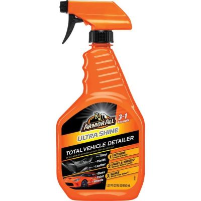 Ultra Shine Total Vehicle Detailer par Armor All | Spray d'entretien voiture pour usage intérieur et extérieur | Toute surface | 22 Fl Oz