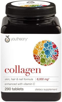 COLLAGENE | Youtheory Collagen Advanced with Vitamin C, 290 TABLETS