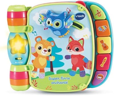 Jouet Enfant|Vtech Super Livre Enchanté Rose  6-36Mois