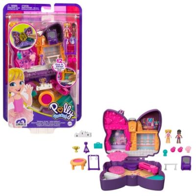 ENFANT|Coffret Polly Pocket Scène Pailletée 4ANS+