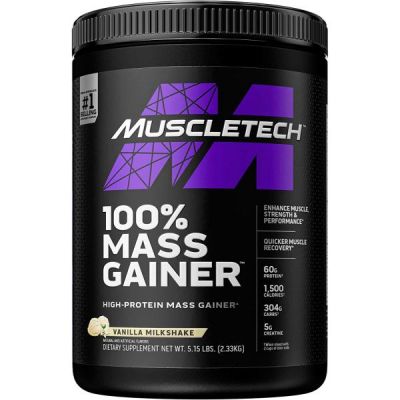 PROTEINE EN POUDRE | MuscleTech 100% Poudre de Protéine Mass Gainer | GOUT VANILLE 2.33Kg