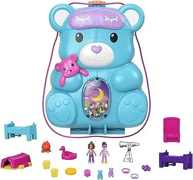 ENFANT | Polly Pocket Coffret Sac à Main Ourson et 16 Accessoires 4Ans+