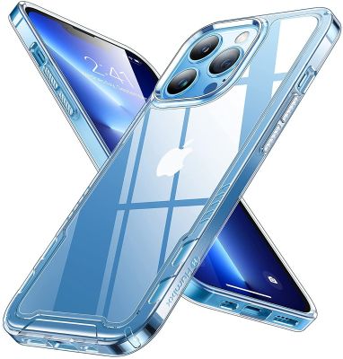 COQUE DE PROTECTION POUR IPHONE 13 PRO MAX | Humixx Crystal Clear | Ne jaunit pas | Testé de qualité militaire | Antidérapant | Dos rigide et pare-chocs en TPU, étui de protection Slim Fit | 6.7'' Transparent