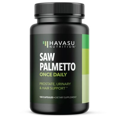 Suppléments de prostate Saw Palmetto pour hommes avec bloqueur de DHT pour la croissance des cheveux et bêta-bloquant pour réduire les mictions fréquentes, 100 compr.