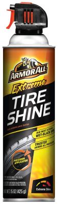 Spray de brillance extrême pour pneus par Armor All, brillance des pneus pour restaurer la couleur et la protection des pneus, 15 oz