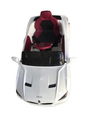 VOITURE ELECTRIQUE BLANCHE POUR ENFANT