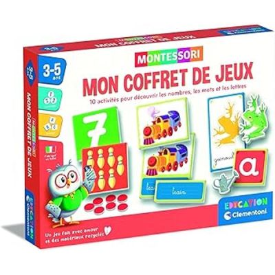 Jouet Educatif | MONTESSORI MON COFFRET DE JEUX | 3-5Ans+