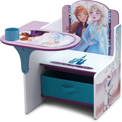 Mobilier enfant | Delta Chaise de bureau pour enfants avec bac de rangement, Disney La Reine des Neiges II
