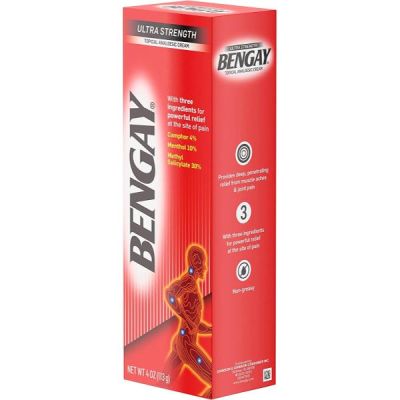 BENGAY | Crème anti-douleur ultra-forte, analgésique pour l'arthrite mineure, les douleurs musculaires, articulaires et dorsales