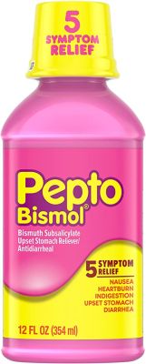 PEPTO BISMOL SIROP | Pour le soulagement des gaz | Anti-diarrhée | Brûlures d'estomac | Nausées | Maux d'estomac et indigestion 24 Fl Oz