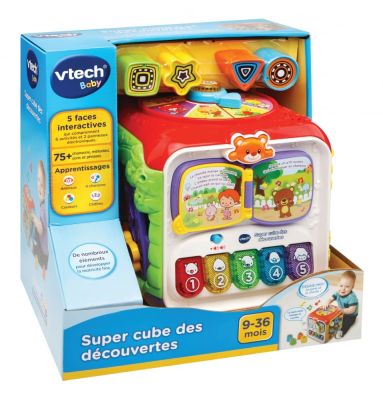 Jouet Enfant|Vtech Super Cube des Découvertes|9-36Mois