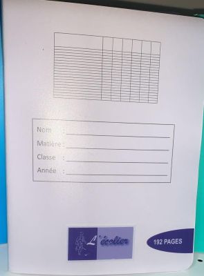 SCOLAIRE| CAHIER 192 PAGES L'ECOLIER