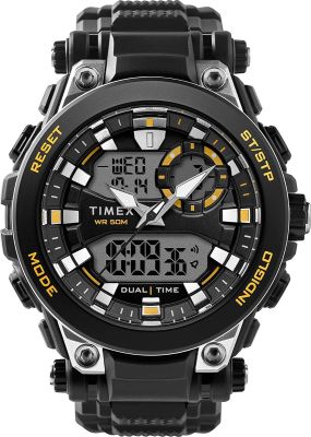 MONTRE TIMEX À quartz analogique-numérique pour homme avec bracelet en résine