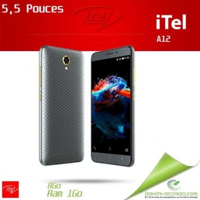 TELEPHONE ITEL A12 - 8GB - RAM 512MB - 5'' - DUAL SIM
