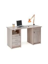 MOBILIER DE BUREAU- BUREAU 3+1 TIROIRS, 1 PORTE 135 x 73 x 60 cm REF 19521/19522