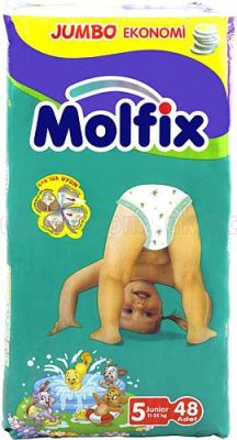 COUCHES BÉBÉ MOLFIX DE 11 A 25 Kg / 48 pcs