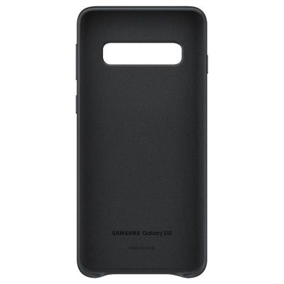 COQUE DE PROTECTION SAMSUNG GALAXY S10 (Leather Cover Black)