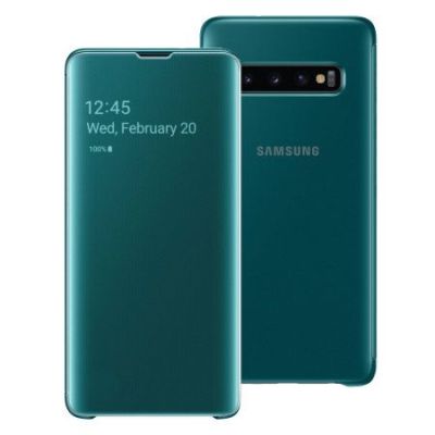 COQUE DE PROTECTION SAMSUNG GALAXY S10 (Clear View Cover Green)