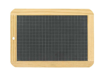 Ardoise naturelle avec cadre bois 18 x 26 cm