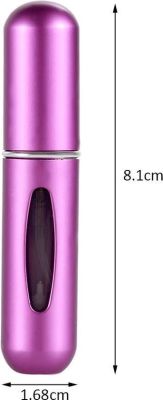 Lot de 2 Mini bouteille d'atomiseur de parfum rechargeable portable