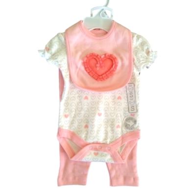 ENSEMBLE 3 PIECES AVEC PANTALONS-FILLES