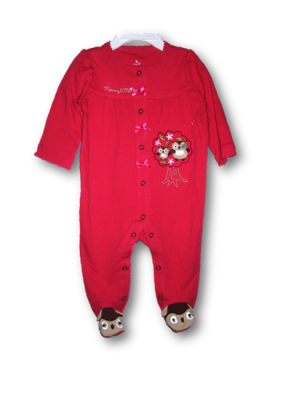 HABILLEMENT ENFANTS - 1 Piece grenouillere animal footie 100% coton (3-6M) #2779