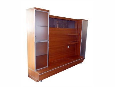 MOBILIER DE MAISON - Bibliothèque de salon marron
