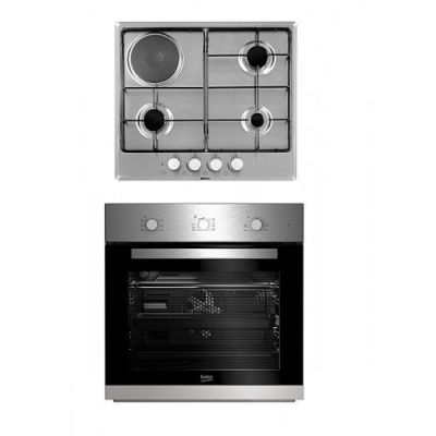 ENSEMBLE FOUR ET PLAQUE DE CUISSON ENCASTRABLE BEKO BSE 22130X