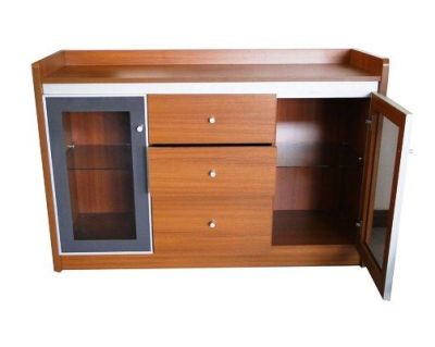 BUFFET BEIGE AVEC 2 PORTES ET 3 TIROIRS