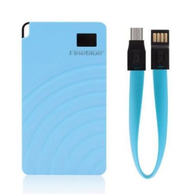 POWER BANK FINE BLUE 6000 Mah