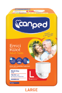 COUCHES ADULTE |PANTS CANPED - TAILLE L - 108 - 115 cm - 8 PIECES