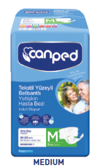 COUCHES ADULTE |CANPED - TAILLE M - 9 PIECES |85 - 125 cm