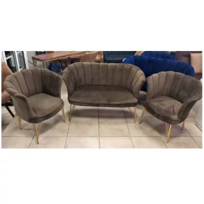 MOBILIER DE MAISON | CANAPA CARPLA - 4 PLACES - ROUGE/JAUNE / SILVER /BEIGE / MARRON