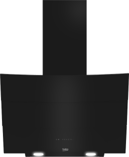 HOTTE DE CUISINE BEKO ASPIRANT DECORATIVE 60CM NOIR INCLINE HCA62640BE