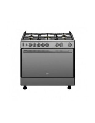 CUISINIERE BEKO 5 FEUX GG15115CXYV INOX AVEC TOURNE BROCHE