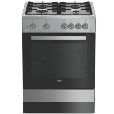 CUISINIERE BEKO FULL OPTION 4 FEUX 60X60 FSGT62110D|INOX