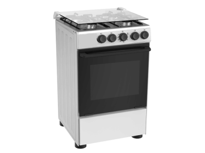 CUISINIERE MIDEA 4 FEUX 50X55 BLANCHE 5055-4G059