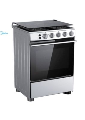 CUISINIERE MIDEA 4 FEUX 60X60 INOX 24BMG4G057
