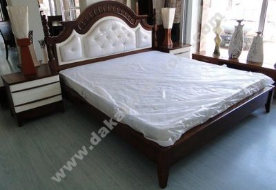 CHAMBRE A COUCHER MARRON BLANC